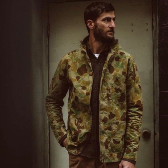 Ojai Jacket in Arid Camo Dry Wax Size L - Picture 3 of 16